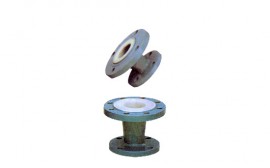 四川異徑管帶法蘭內襯PTFE(F4)或ETFE(F4)